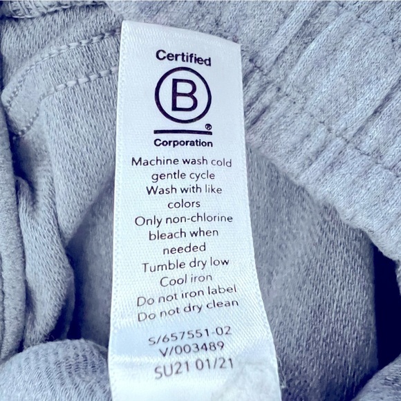 Athleta Farallon Heathered Wide Leg Crop Light Blue Athleisure Cotton Pants 2 - Picture 13 of 13